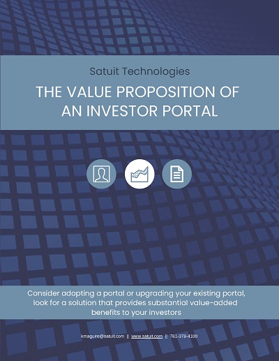 The Value Proposition of an Investor Portal