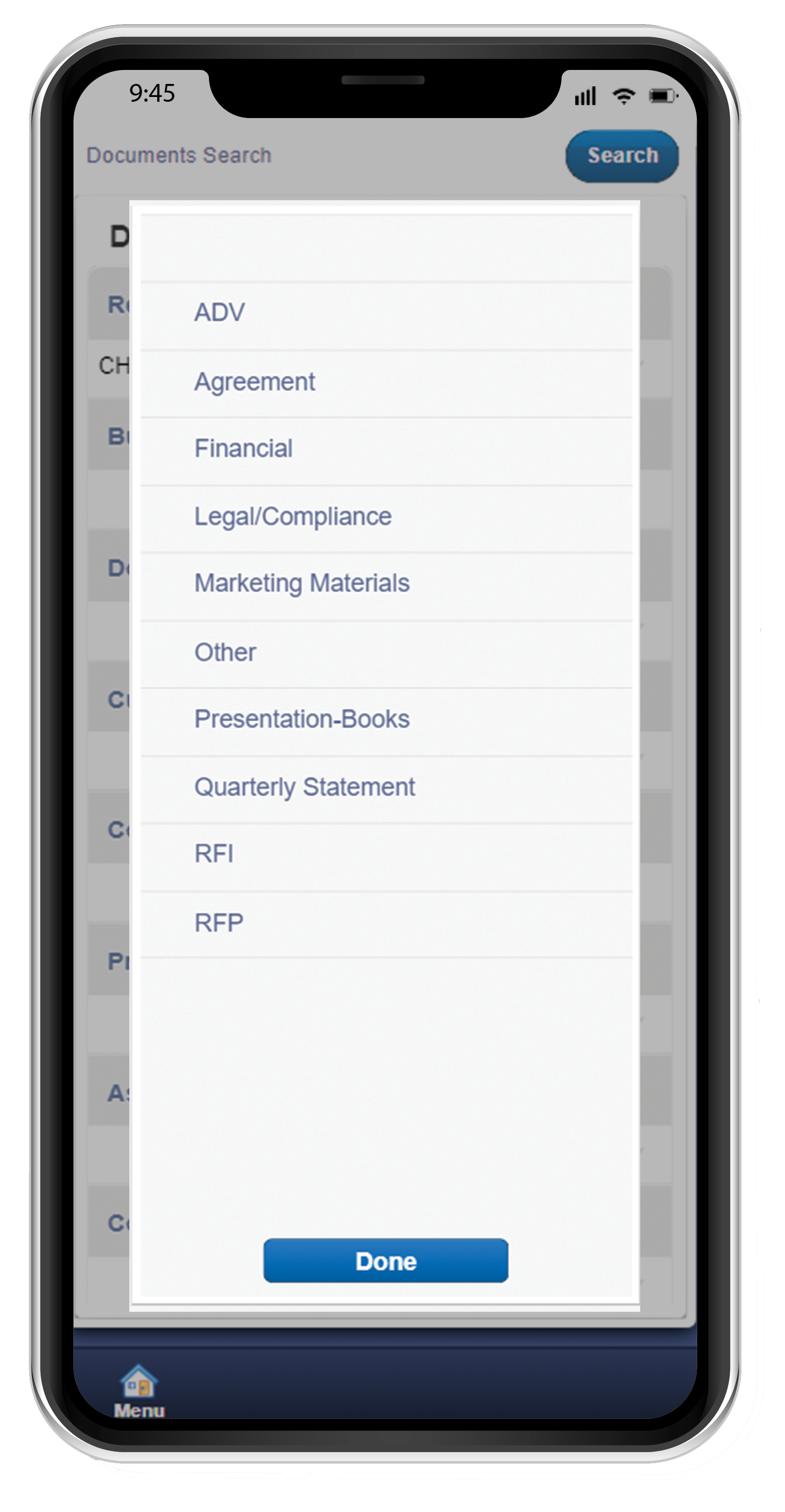 mobile CRM app data