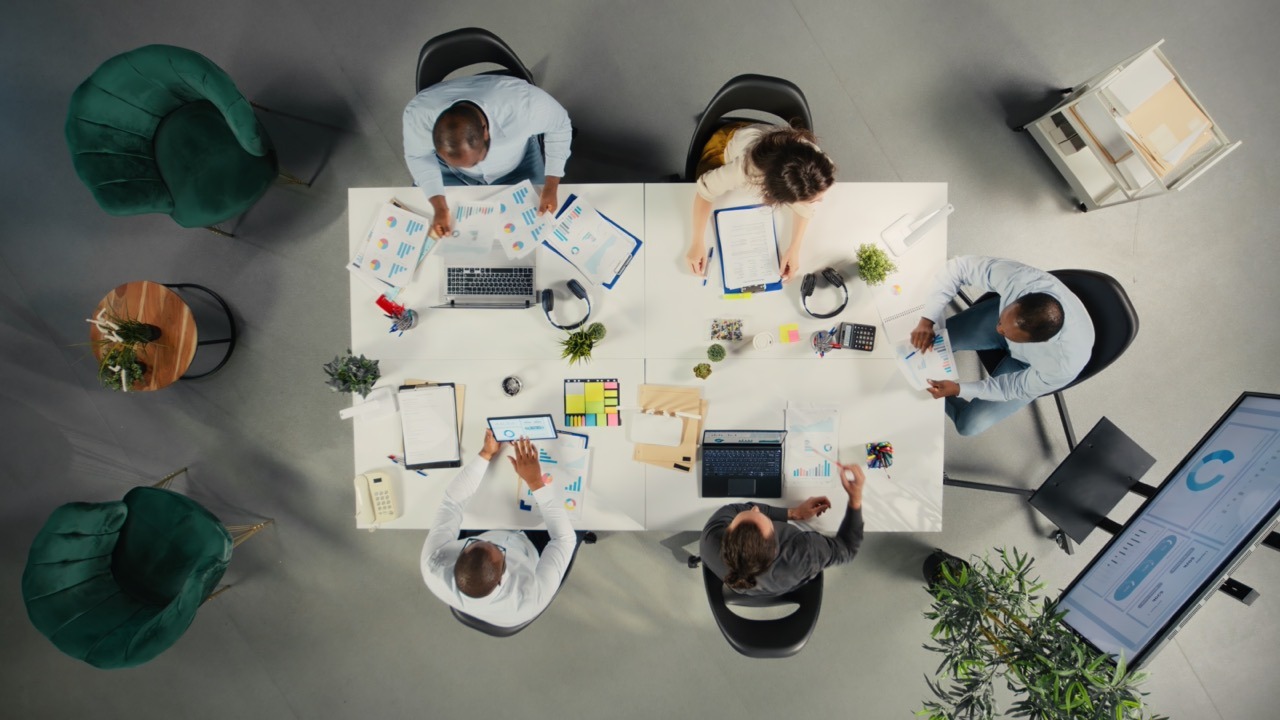 Asset manager business development team reviewing prospect pipeline stages, relationship activity history, and follow-up tasks in SatuitCRM dashboard
