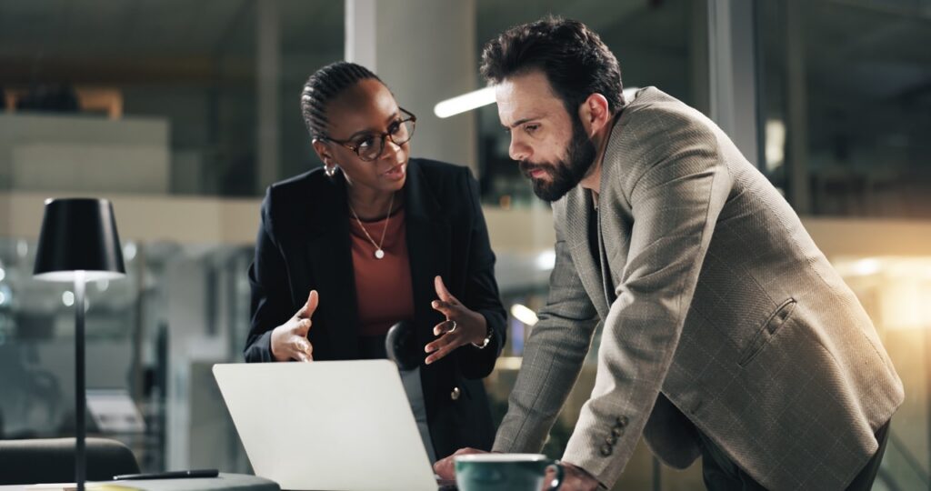 IR professional reviewing an automatically enriched investor contact record
