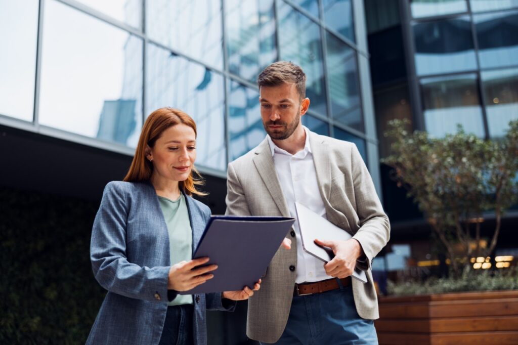 Investor relations manager viewing live CRM data through Satuit's MCP AI layer